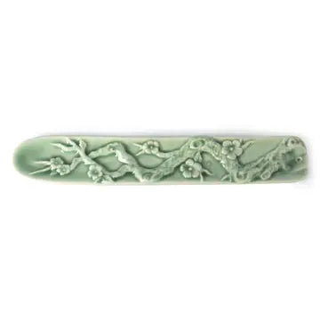 Embossed Ceramic Cherry Blossom Incense Burner