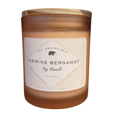 Jasmine Bergamot Candle by The Jeweled Bear