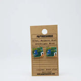 Papyrusaurus Literary Earrings