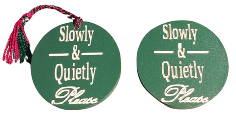 Slowly and Quietly Ornament or Magnet