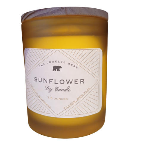 Sunflower Candle by The Jeweled Bear